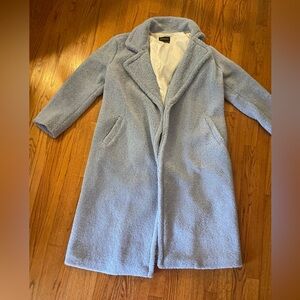 Something Navy light blue teddy coat.  NWOT